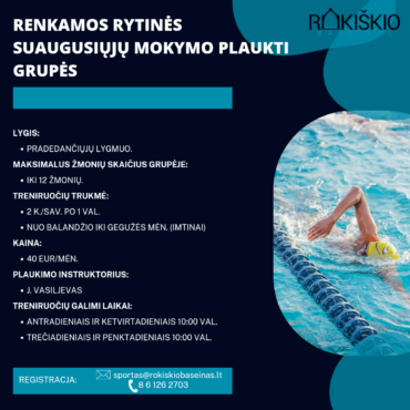Mokymo plaukti suaugusiųjų rytinė grupė