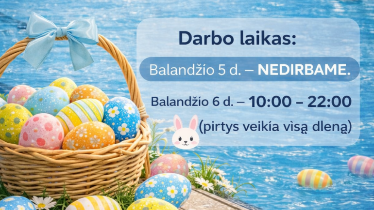 Darbo laikas per Šv. Velykas