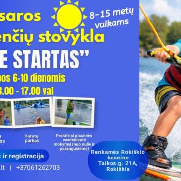 Kviečiame registruotis vasaros stovyklai